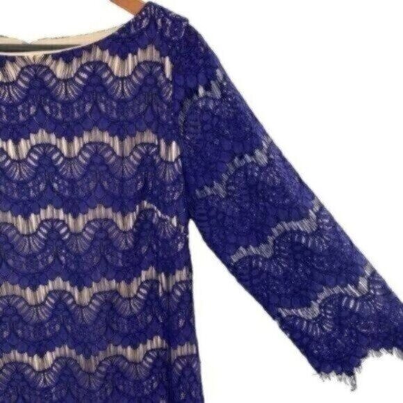 Jessica Howard Women's Lace Illusion Sheath Dress - Picture 8 of 15